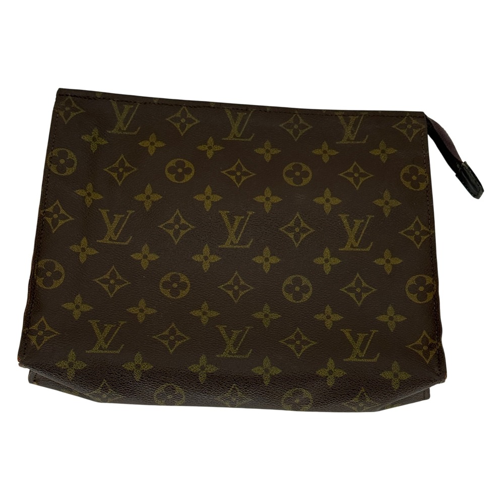 Vintage Louis Vuitton Monogram Trousse Toilette 28 Clutch Accessory Pouch Eclair